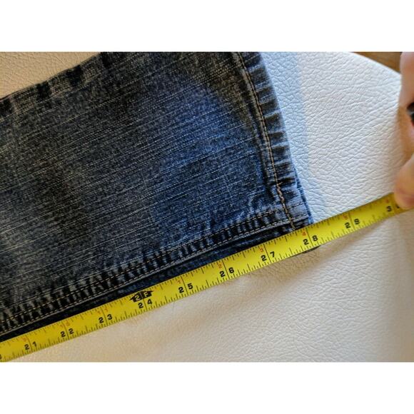 Hang Ten Boyfriend Fit Juniors Medium Wash Jeans Size 9 - Picture 5 of 6